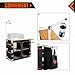 KingCamp Outdoor Portable Cook Station Multifunctional Camping Kitchen Natural Bamboo Oversized Quick Open Easy To Clean Cooking Table with Storage Organizer, Windscreen Hooks for BBQ.