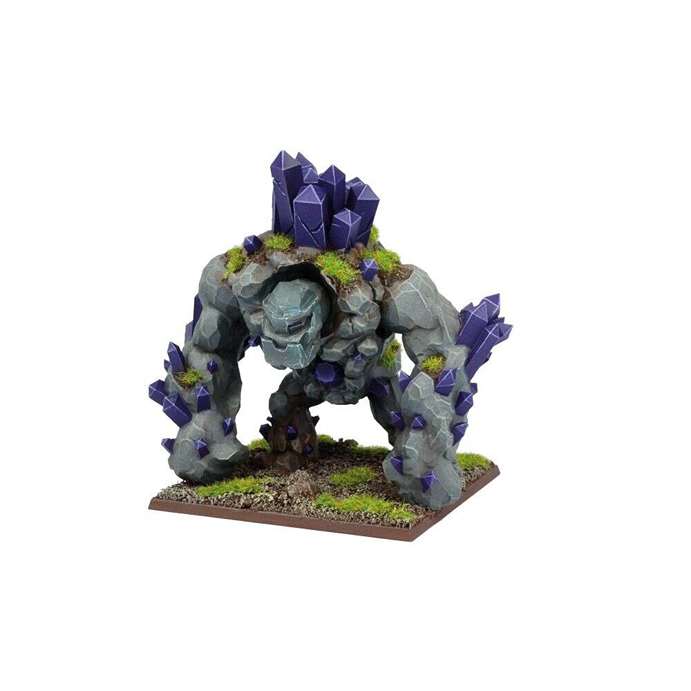 Mantic Forces of Nature Greater Earth Elemental - Resin Miniature - 1 Miniature - 75mm Base - Posable Head and Arms - Unassembled and Unpainted - Teen, Young Adult