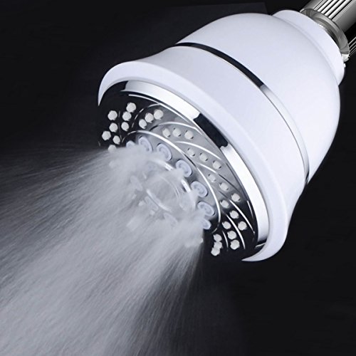AquaCare By Hotel Spa Filtered Shower Head 4 Inch Chrome Face 6 Setting