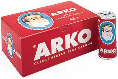 Arkopharma Shaving Cream Stick, 450.0g, Scented, for Men, 75 g (Pack of 6)