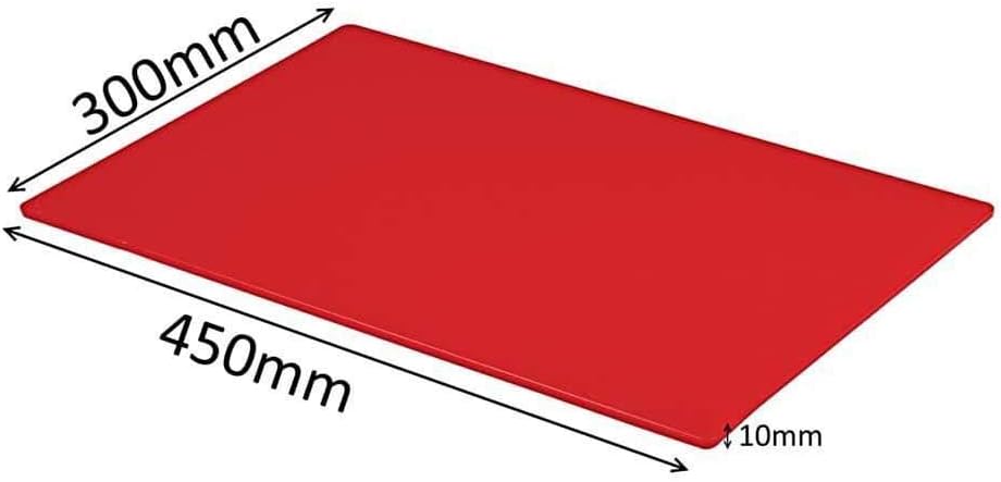 Professional Large Chopping Board Catering Food Prep Cutting Colour Coded RED, 45L x 34W cm - Image 3