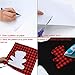 Aneco 18 x 12 Inch Cloth Fabric Buffalo Plaid Black and Red Plaid Adhesive Heat Transfer Sheets, 2 Sheet