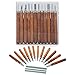 VIENNAGE 12 Set SK5 Carbon Steel Wood Carving Tools Knife Kit - Kids & Beginners with Reusable pouch (12 SET)