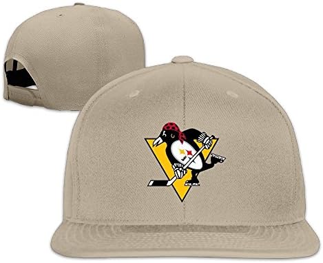 ElishaJ Flat Bill Pittsburgh Sports Baseball Logo Mixed Baseball Caps Hat Natural