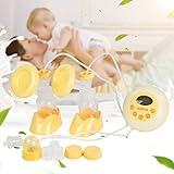 Comfort Dual-Core Bilateral Electric Breastpumps - Advanced Dual-core Double Side Large LCD Screen with US Plug - By Duomishu