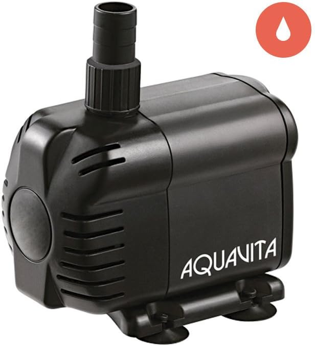 AquaVita792 Hydroponic Grow Plant Care Submersible/In-Line Aquarium Tank Water Pump