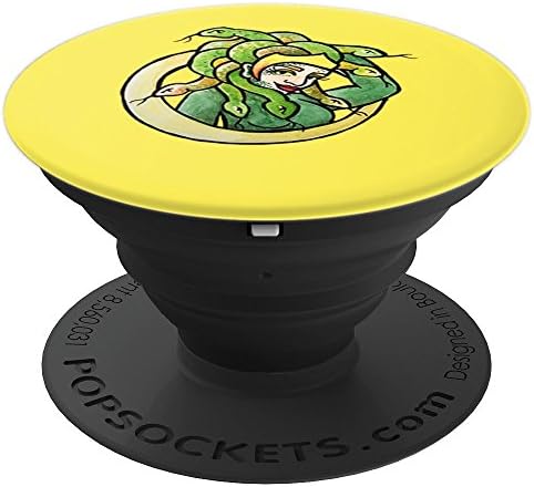 Medusa art Medusa mythology snake - PopSockets Grip and Stand for Phones and Tablets