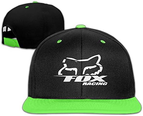 Adhra Lucky Unisex Kids Fox Racing Logo Hip Pop Baseball Caps Hats For Boys/Girls