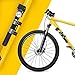 New Mini Bike Pump Portable Bicycle Frame Pump Glue Less Puncture Repair Kit Presta and Schrader Valve Includes Mount Kit Pressure 120 PSI 8 Bar Free Bike Bell Sports Needle Included (New Bike Pump)