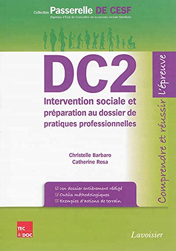 DC2 intervention sociale et préparation au dossier de pratiques professionnelles