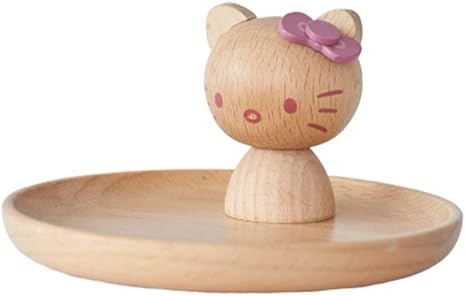 Amazon ハローキティ ニチガン Hello Kitty ハローキティ木製雑貨シリーズ アクセサリースタンド Hk1 Hello Kitty ハロー キティ 生活雑貨 通販