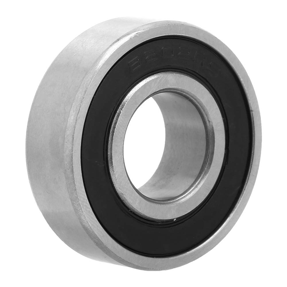 Deep Groove Bearing, 6202-RS Ball Bearing 10 Pack of Set 15mm Ball Bearings Bearing Steel Deep Groove Ball Bearing
