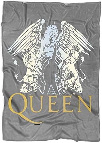 TOLETORE Queen Band Logo Blanket for Bed and Couch, Bohemian Rhapsody Blankets - Perfect for Layering Any Bed (Medium Blanket (60"x50"))