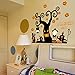 Looching Large Halloween Night Letter Horrific Pumpkins Ghost Tree Vinyl Wall Stickers Wonderful Decoration For Kids Rooms Living Room Nursery Window Halloween Party