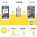 USB Flash Drives for iPhone 128 GB Pen-Drive Memory Storage, ONTOTL Jump Drive Lightning Memory Stick External Micro USB Memory Storage, Memory Expansion for Apple IOS Android Computers