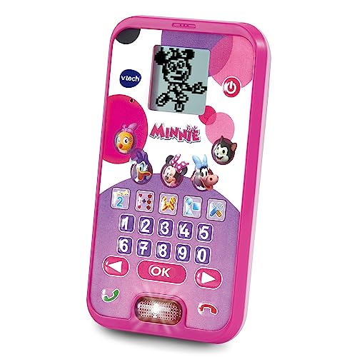 VTech Minnies Lernhandy – Mit den Originalstimmen von Minnie und Daisy sowie spannenden Lernspielen – Für Kinder von 2-5 Jahren
