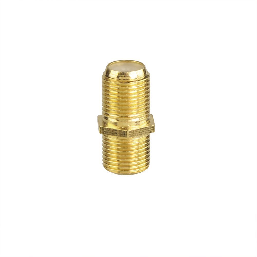 VCE Gold Plated F-Type Coaxial RG6 Connector,Cable Extension Adapter Connects Two Coaxial Video Cables: Industrial & Scientific