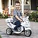 Best Choice Products Kids 6V Electric Ride On 3-Wheel Police Motorcycle, White