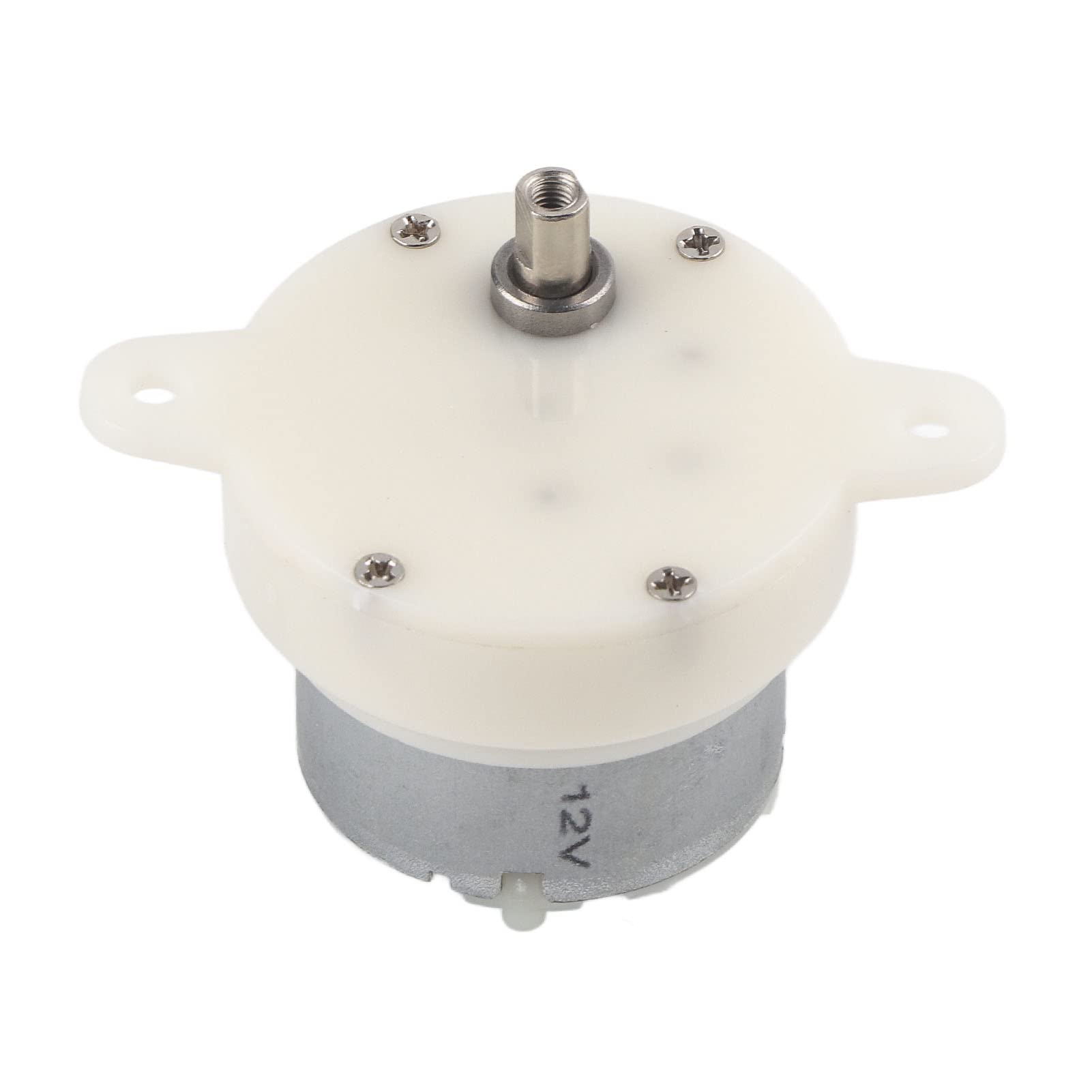 Geared Motor, 12V Slow Speed Small Geared Motor Gear Box with Terminal Mute Gear Rotation