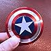 The Anti-Anxiety 360 Spinner Fidget Toy Shield Helps Focusing Premium Quality EDC for Kids & Adults Stress Reducer Relieves ADHD Anxiety Captain America