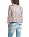 HaoDuoYi Womens Sparkly Plaid Sequin Short Open Front Blazer Biker Jacket