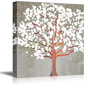 Wall26-Canvas Wall Art-Happy Tree-Giclee Painting Wall Bedroom Living House Decoration Home Art - 12x12 inches