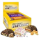 FITCRUNCH Snack Size Protein Bars | Designed by Robert Irvine | World’s Only 6-Layer Baked Bar | Just 3g of Sugar & Soft Cake Core (18 Snack Size Bars, Variety Pack)