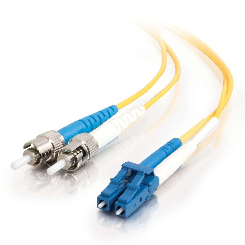C2G 3m Fibre/Fiber Optic Cable for Gigabit Ethernet Applications LC/ST LSZH Duplex Multimode 9/125 SM Fibre