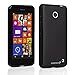Fosmon Nokia Lumia 630, Nokial Lumia 635 SLIM-Fit Case [DURA FRO] Flexible TPU Cover - Retail Packaging (Black)