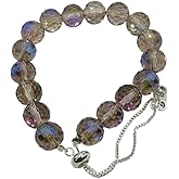 IETWIPNO New Designed Iridescent Crystal Beaded Bracelet with Dangling Charms And Women's Gifts.The Sugar Austrian Crstal Bracelet is a Delicate Gorgeous Bracelet for Lady With Adjustable Elasticity