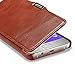 Luxury Premium Genuine Real Leather Case 5 Brown