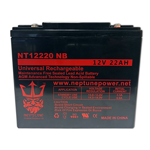 BW12220-IT Sealed AGM 12v 22 ah Battery replaces SCP12220, DMU12-22, CBE22-12, HGL22-12, EV12220, S-12220, SW12200, TR22-12, TP12-21, B20A, RBC39, DMU12-20, CB20-12, 6DZM19, CB22-12, HGL20-12, GS12V20AH, LP12-20, DJW12-20, LPX12-20, PT2012, PT2212, 6DZM20, CP12200