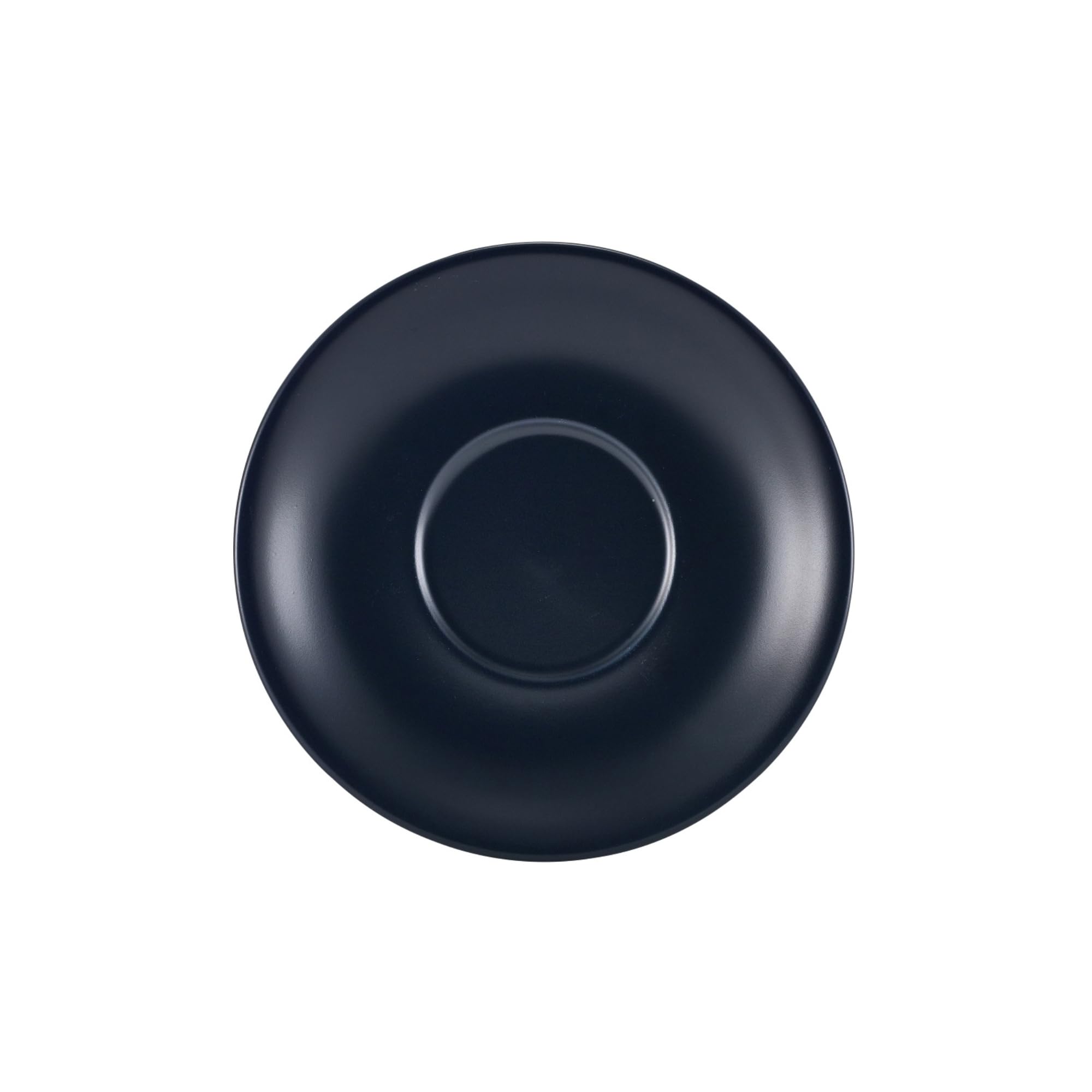 Genware Porcelain Matt Blue Saucer 16cm / 6.25inch, 182115MBL, Pack of 6