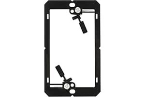 XGGYA Low Voltage Mounting Bracket for Single Gang Wall Plate,Cable Management for Speaker,Ethernet,HDMI Wall Palte,Telephone Wires,1 Pack,Black