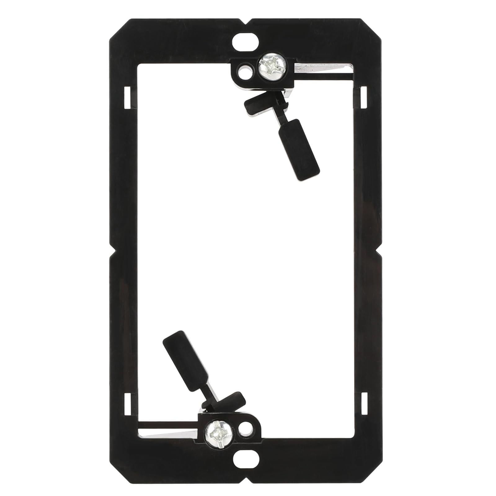 Photo 1 of XGGYA Low Voltage Mounting Bracket for Single Gang Wall Plate,Cable Management for Speaker,Ethernet,HDMI Wall Palte,Telephone Wires,1 Pack,Black