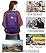 School Backpack BookBag For College Travel Hiking Fit Laptop Up to 15.6 Inch Water Resistant Book Bag (Purple)