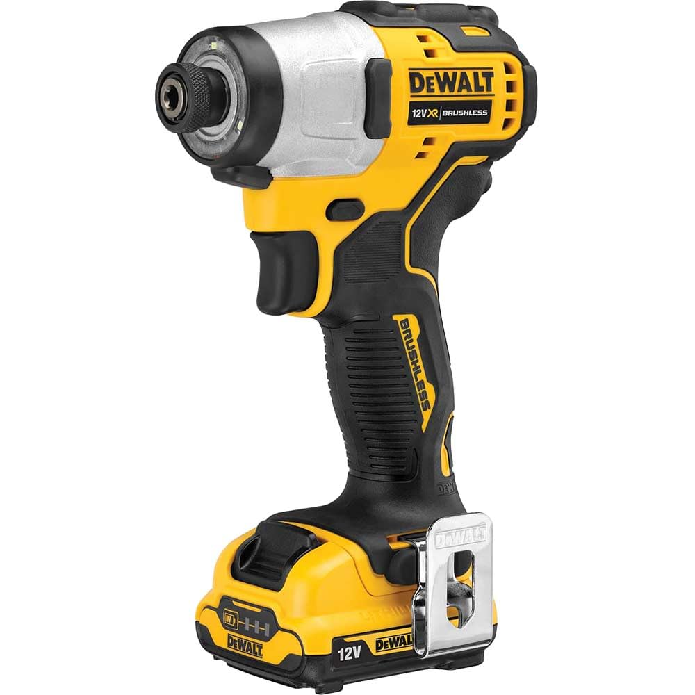 DEWALT 12V XR B/L SUB-COMP IMP Driver 2 X 2AH
