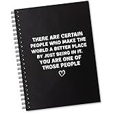 Sixrip You Make The World A Better Place 160 Blank Pages Spiral Notebook, Funny Work Gifts Office for Colleague Team Member Staff Friend Mental Health Social Worker, Office Gifts for Coworker