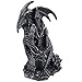 Mythical Winged Dragon Climbing Medieval Castle Statue for Decorative Ancient & Gothic Home Decor Sculptures and Figurines As Metallic Look Collectible Fantasy Gifts