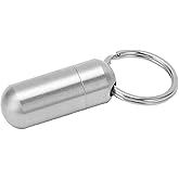 Stainless Steel Case, Case Keychain Dirty Resistant Portable Convenient Waterproof for Hiking