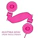 Einskey Kids Headphones, Wired On-Ear Headsets for Children with Microphone, Comfortable Lightweight & Foldable Design for Boys and Girls (Pink)