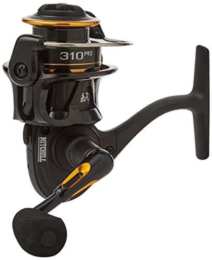 Mitchell 300 PRO Reel, Fishing Reel, Spinning Reels, Allround Fishing, Unisex, Black Gold, 4000| 5.8:1