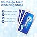 Teeth Whitening Kit, 16 Teeth Whitening LED light with 5 Teeth Whitening Gels and 3 Teeth Whitening Strips, 4 Adapters for iPhone/Android/Type-C/USB for Home Use