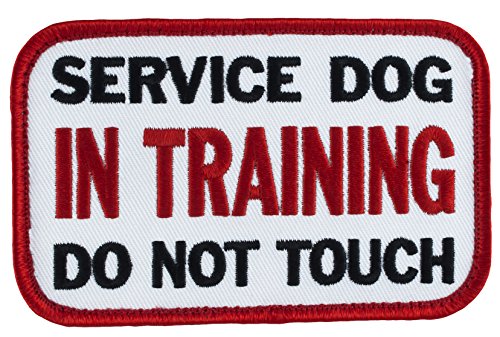 SERVICE DOG IN TRAINING DO NOT TOUCH Sew-On Embroidered Patch - 4