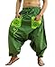 SARJANA HANDICRAFTS Men's Cotton Pockets Harem Yoga Baggy Genie Hippie Pants