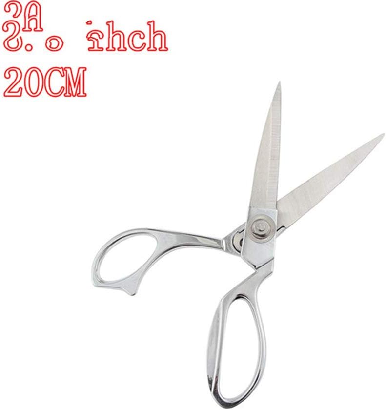 MegOK Professional gold Stainless Sewing Scissors Shears Tools Steel Heavy Duty Tailor Scissors embroidery fabric Shears DIY Clothing,Silver 8.5 Inch