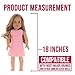 PZAS Toys 18 Inch Doll Clothes - 3 Dress Pack of 18 Doll Clothes, Compatible with American Girl Doll Clothes and Accessories