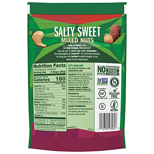 Emerald Nuts, Salty Sweet Mixed Nuts, 5.5 Oz Pricepulse