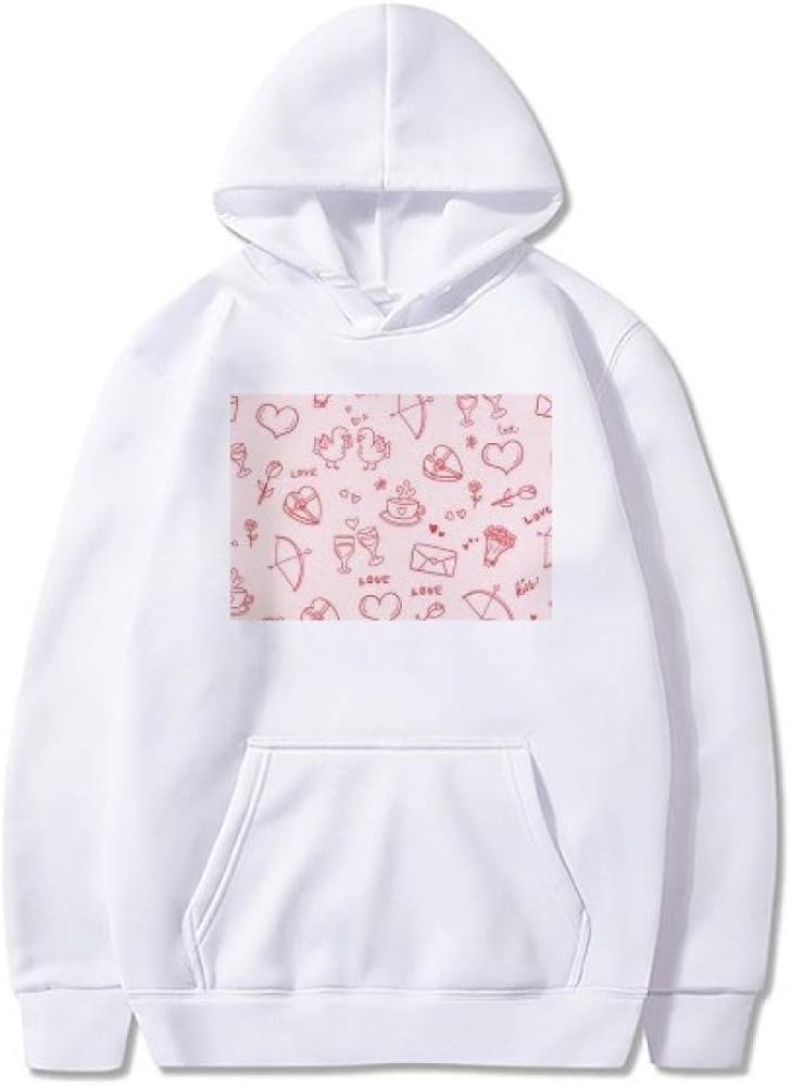 pink zip up hoodie with red hearts