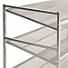 Seville Classics Multi Level Shoe Rack Sturdy Freestanding Shelf for Bedroom, Closet, Entryway, Stackable Durable Metal Home Storage, 3- Tier, 12-Pair Adjustable, Satin Pewter Mesh 1 Piece